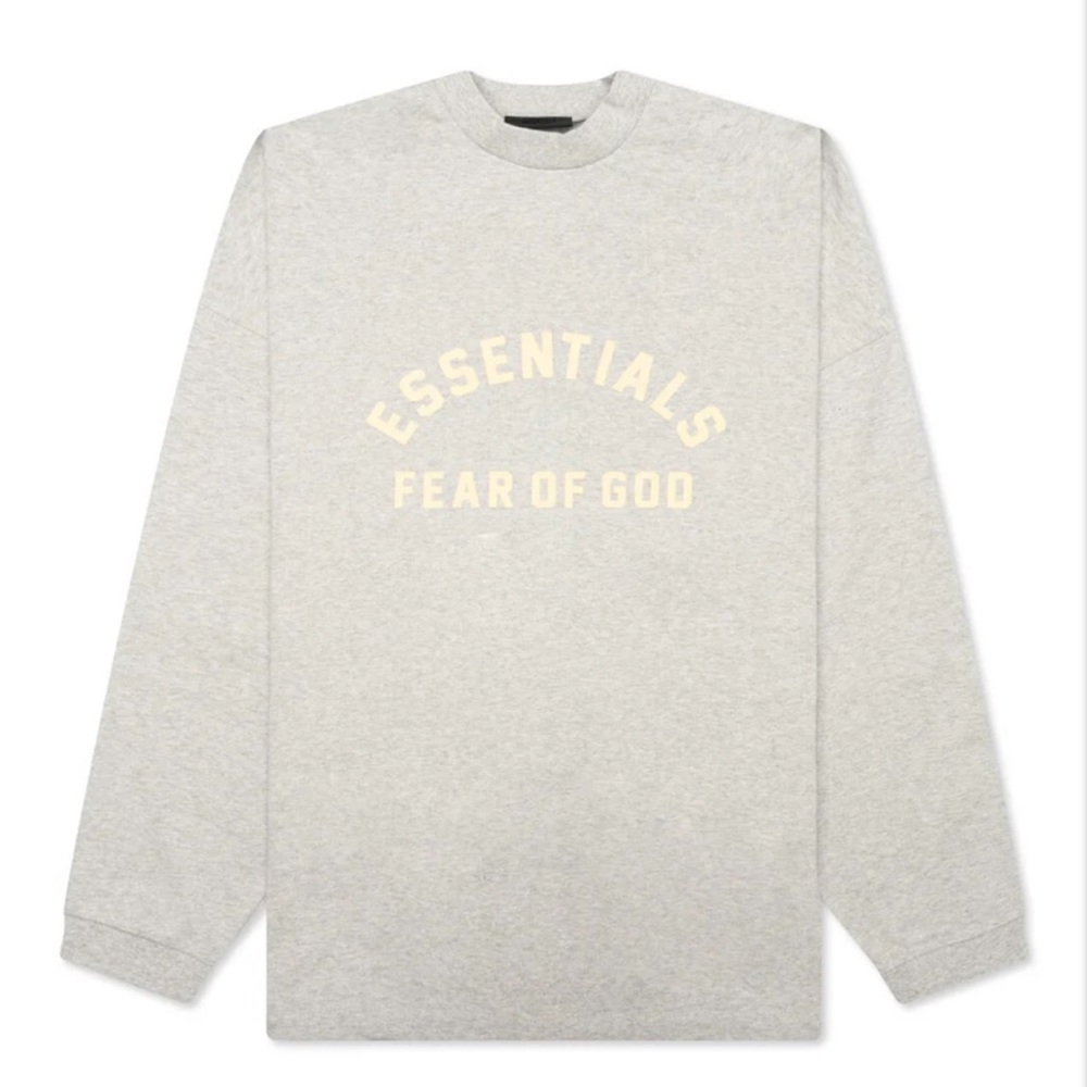 FEAR OF GOD ESSENTIALS TSHIRT - LIGHT HEATHER GREY